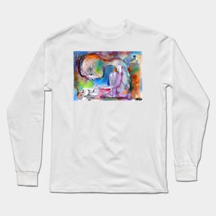 Drawing on a Monday Long Sleeve T-Shirt